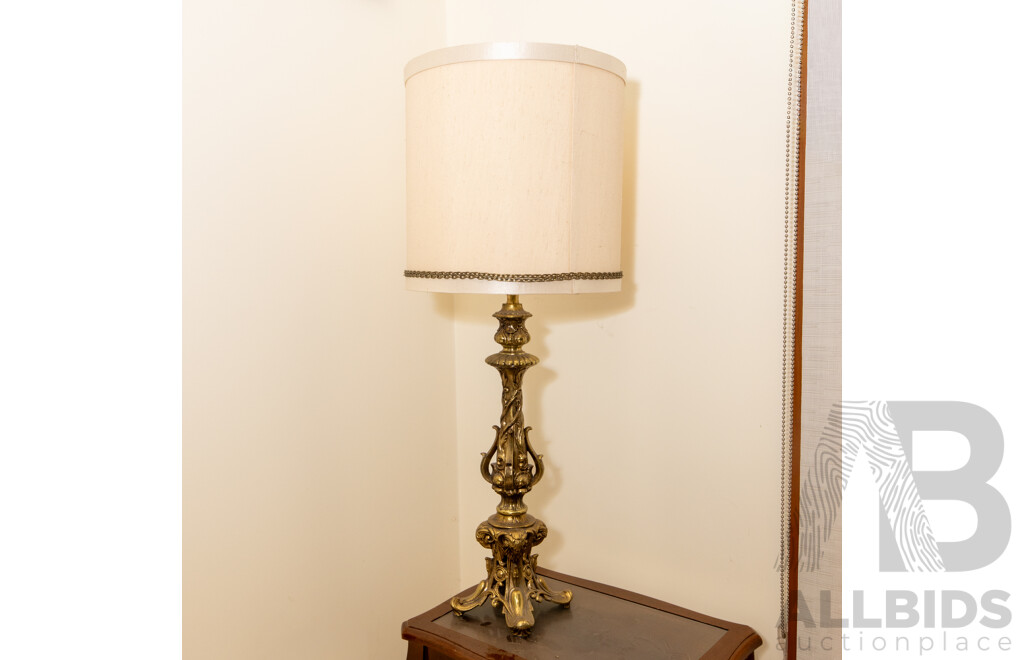 Ornate Brass Table Lamp