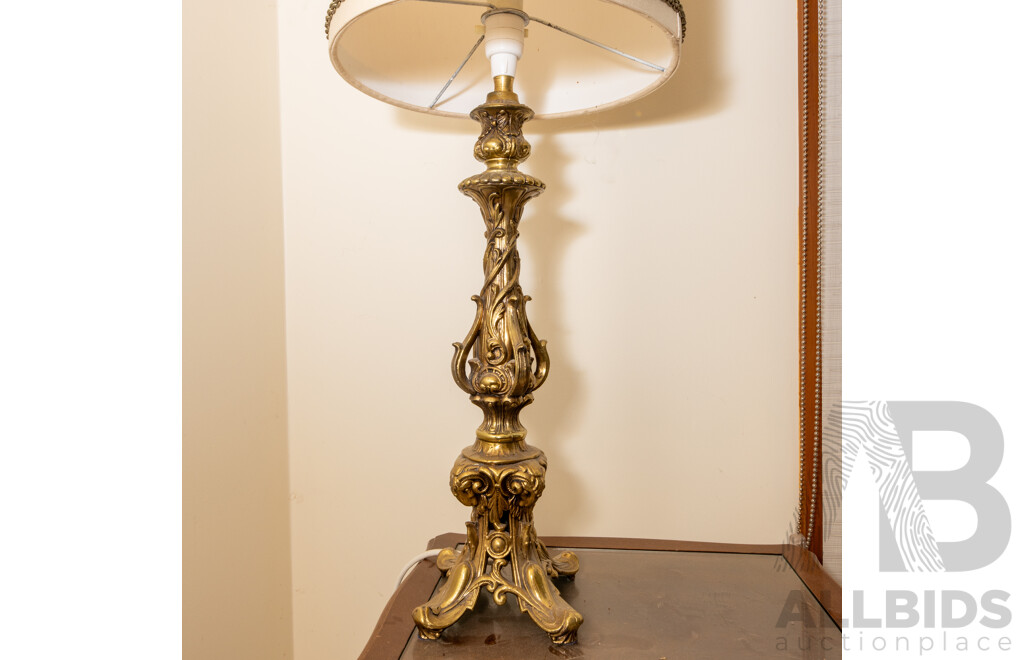 Ornate Brass Table Lamp