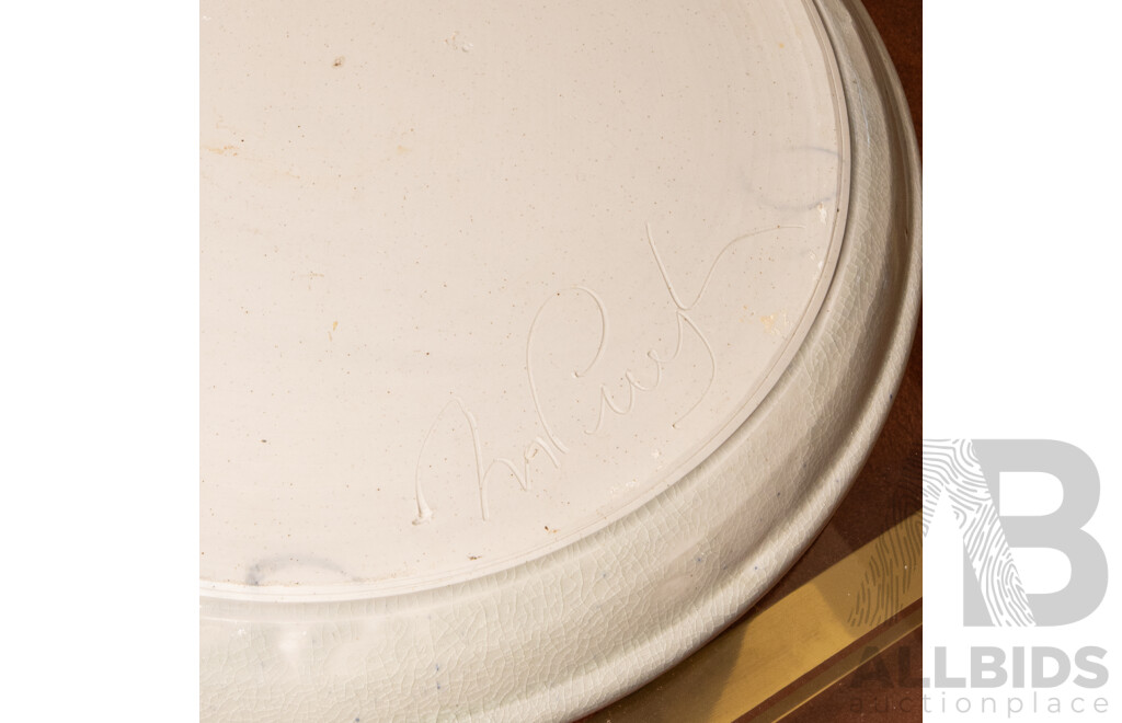 Pair of Unmatched Michael Pugh Studio Pottery Platters