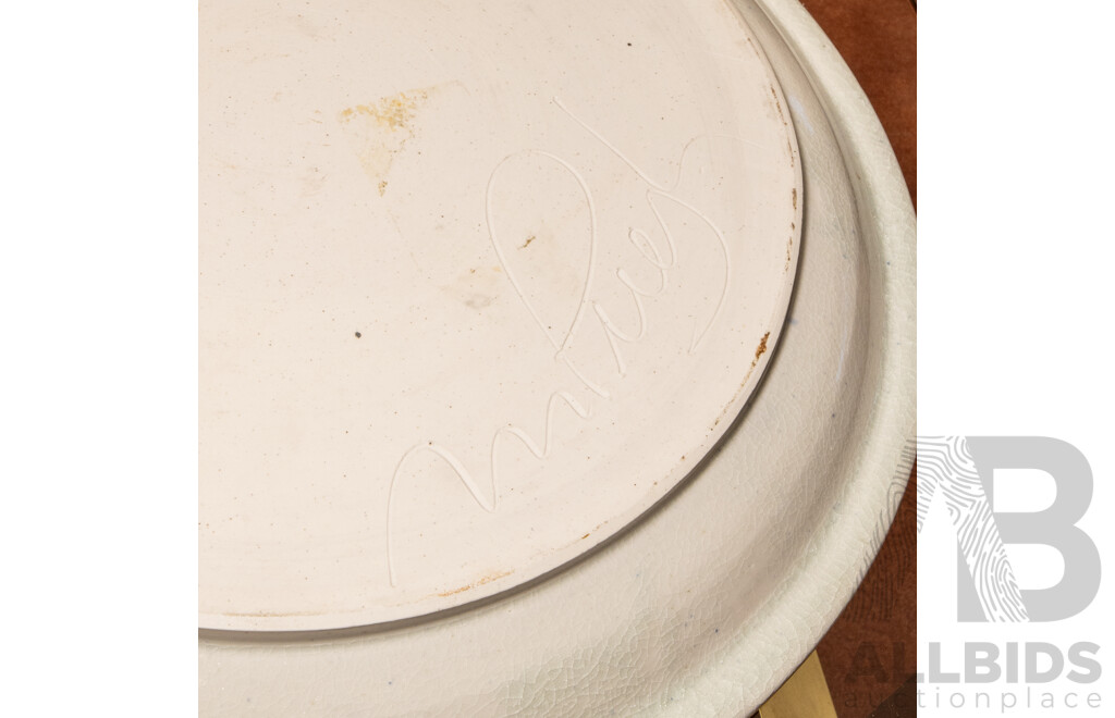 Pair of Unmatched Michael Pugh Studio Pottery Platters