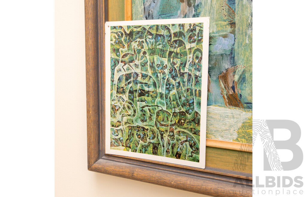 Rodney Milgate (20th Century, Australian, 1934-2014), Zoo Day 1972, Original Acrylic and Oil on Hardboard, 135H x 103W cm (frame)