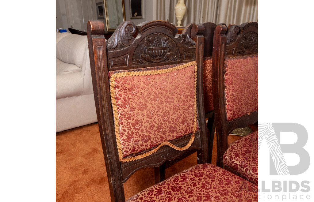 Set of Three Edwardian Mahogany Dining Chairs