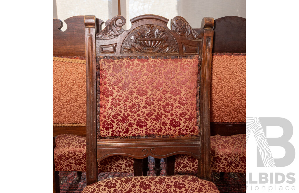 Set of Three Edwardian Mahogany Dining Chairs