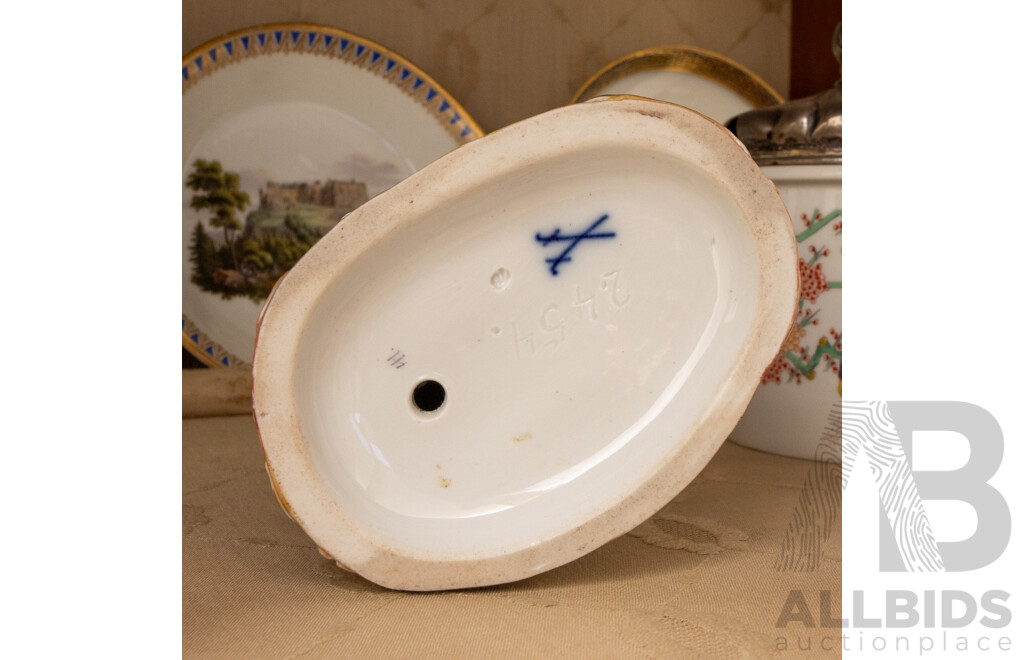 Collection of Meissen Ceramics Including Cabinet Plates & Figurines