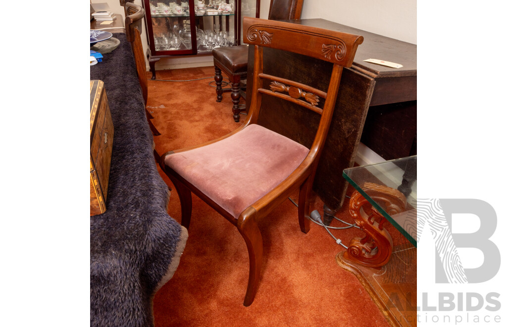 Set of Six Early Victorian Mahogany Dining Chairs