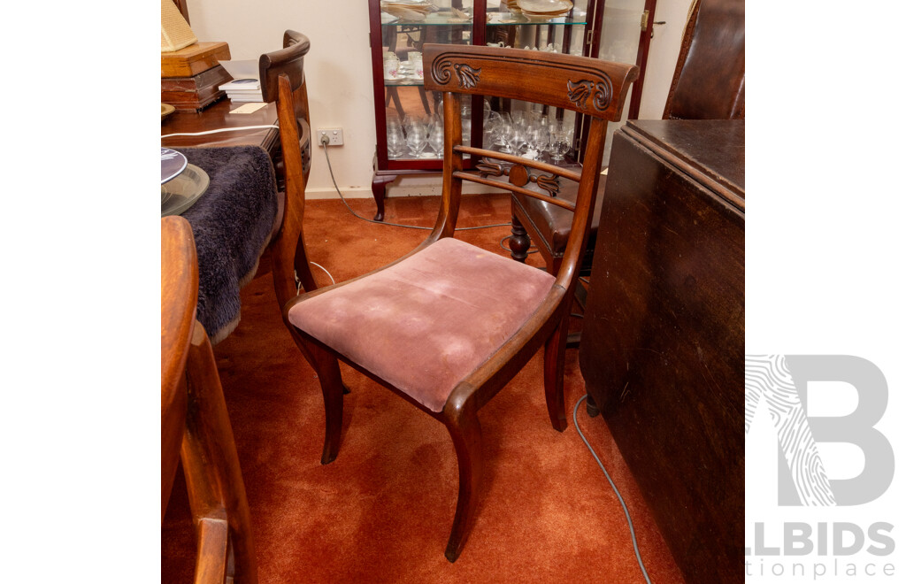 Set of Six Early Victorian Mahogany Dining Chairs