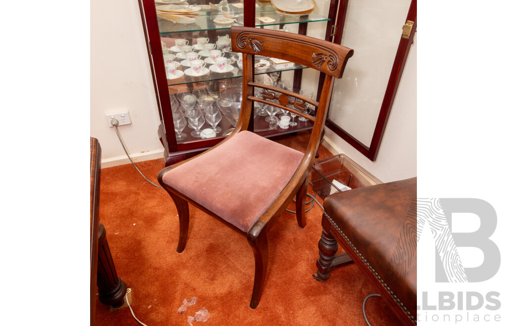 Set of Six Early Victorian Mahogany Dining Chairs