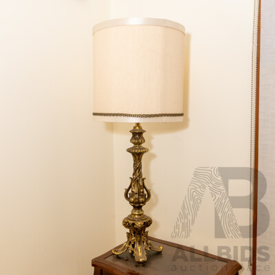 Ornate Brass Table Lamp