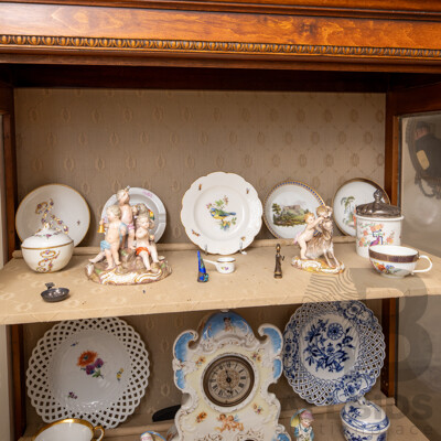 Collection of Meissen Ceramics Including Cabinet Plates & Figurines