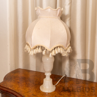Vintage Alabaster Table Lamp