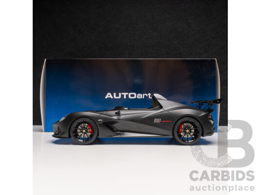 AUTOart Lotus 3-Eleven Matte Black with Gloss Black Accents 75391 1:18 Scale Model Car