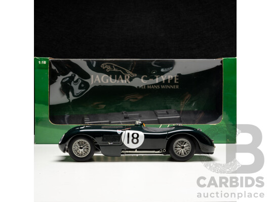 AUTOart Racing Division 1953 Jaguar C-Type LeMans Winner #18 British Racing Green 1:18 Scale Model Car