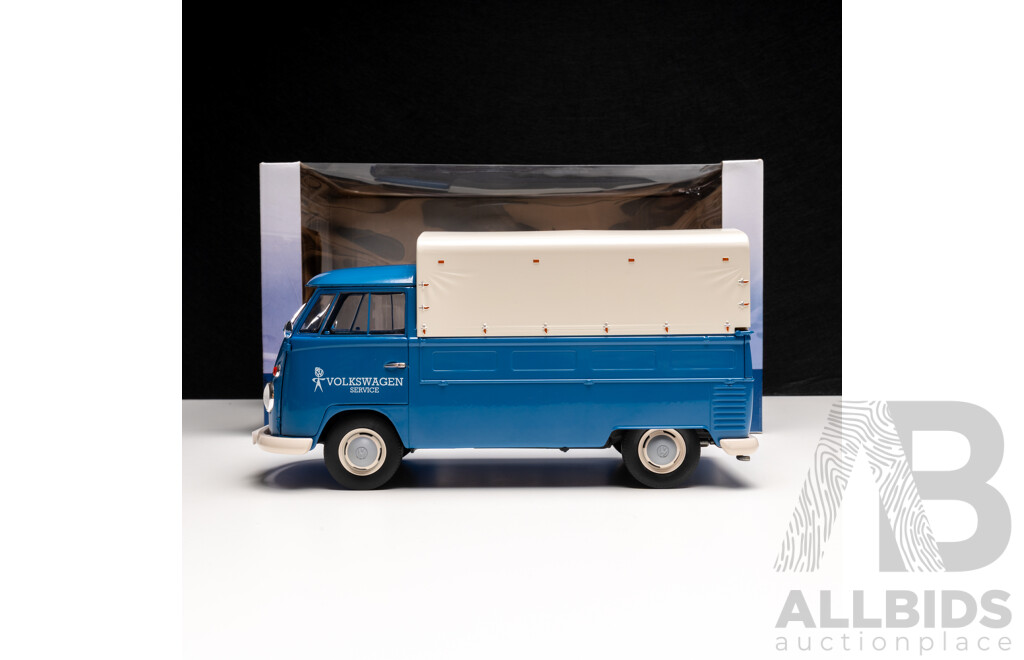 Solido 1950 VW Volkswagen T1 Service Pickup Blue 1:18 Scale Model Car 1:18 Scale Model Car