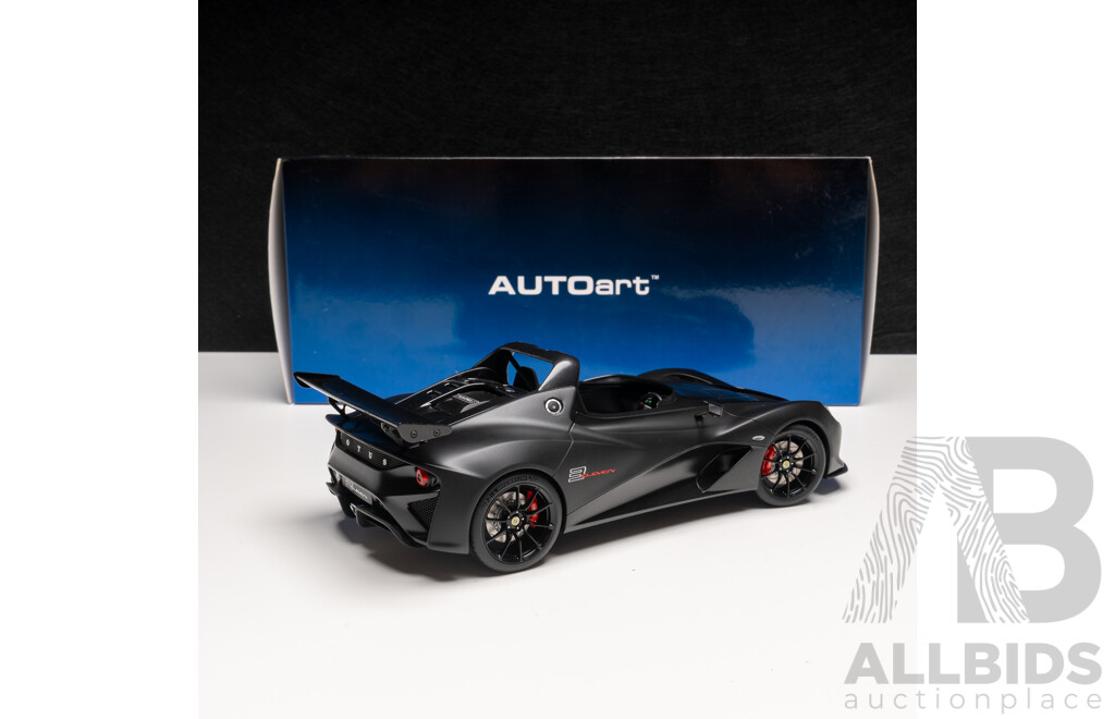 AUTOart Lotus 3-Eleven Matte Black with Gloss Black Accents 75391 1:18 Scale Model Car