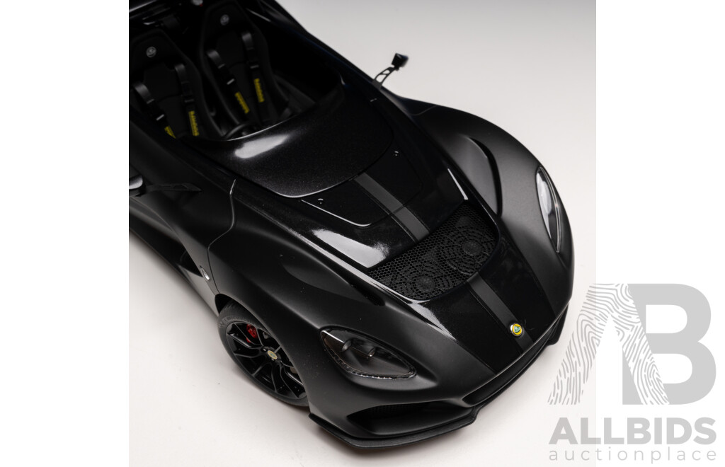 AUTOart Lotus 3-Eleven Matte Black with Gloss Black Accents 75391 1:18 Scale Model Car