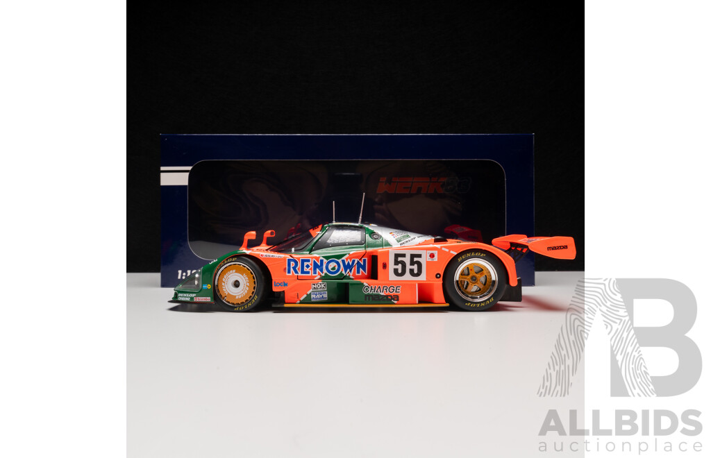 Werk83 1991 Mazda 787B Winner of the 24Hr LeMans Renown Livery #55 Weidler / Herbert 1:18 Scale Model Car
