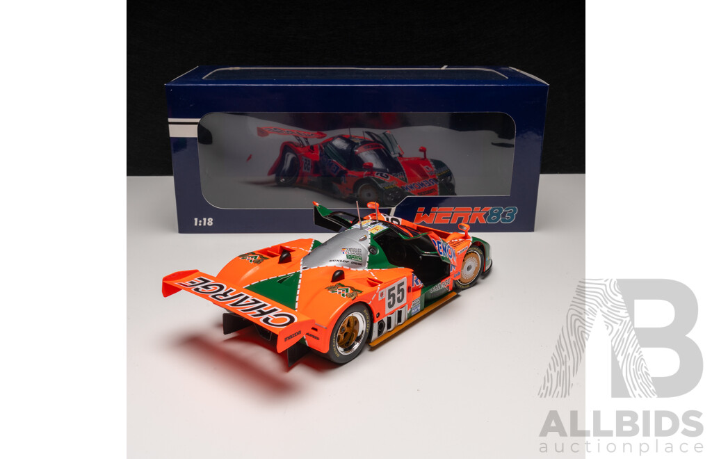 Werk83 1991 Mazda 787B Winner of the 24Hr LeMans Renown Livery #55 Weidler / Herbert 1:18 Scale Model Car