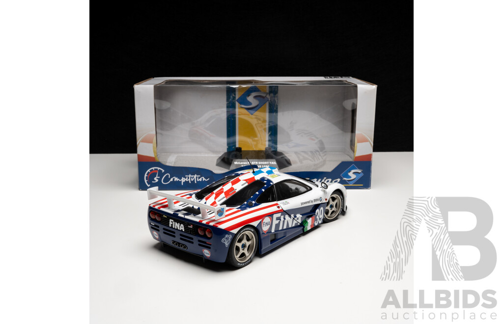 Solido 1996 McLaren F1 GTR LeMans #39 FINA Piquet / Sullivan 1:18 Scale Model Car