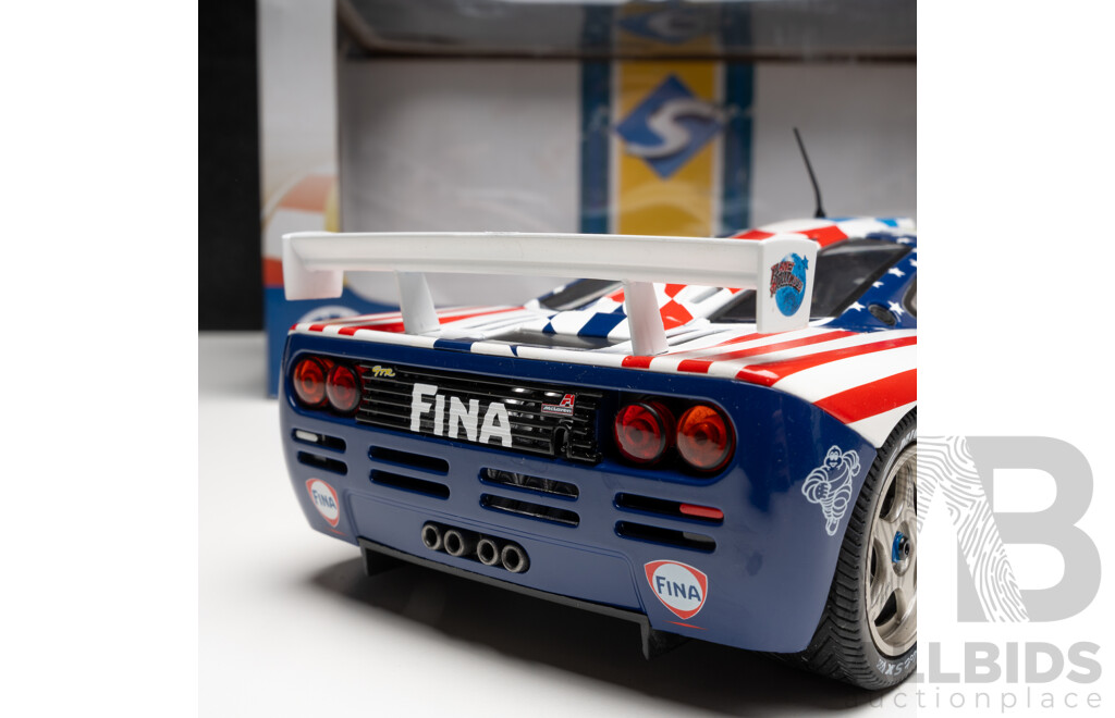 Solido 1996 McLaren F1 GTR LeMans #39 FINA Piquet / Sullivan 1:18 Scale Model Car