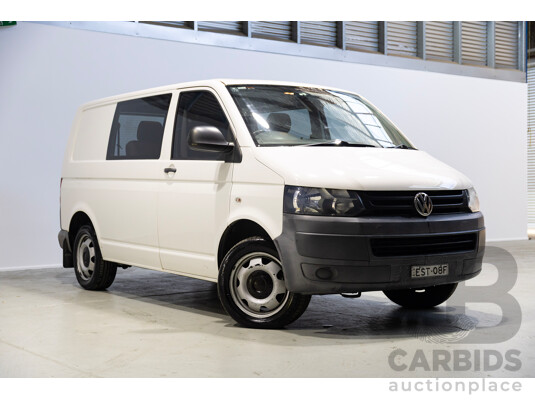 10/2010 Volkswagen Transporter 132 TDI SWB Low 4MTN (4x4) T5 MY10 Van White Turbo Diesel 2.0L
