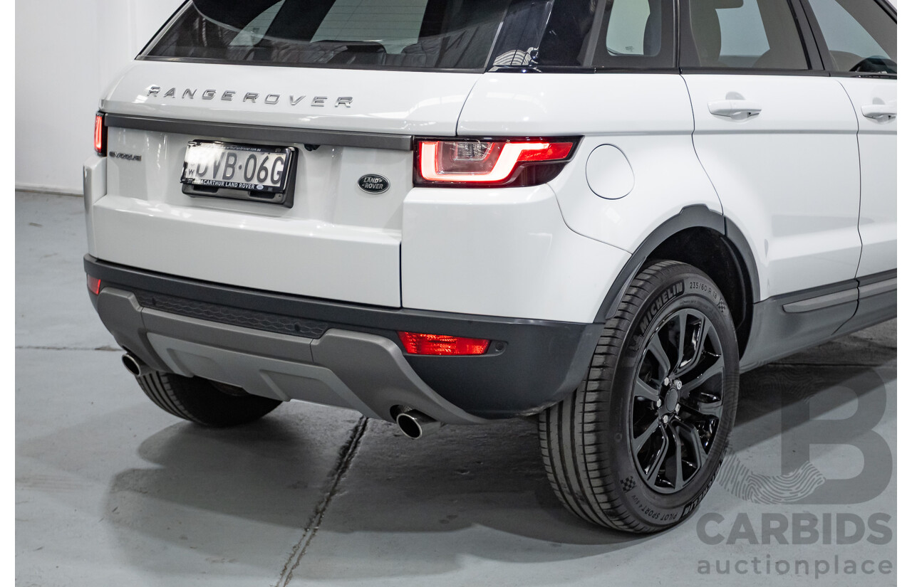 1/2018 Range Rover Evoque TD4 SE AWD LV MY18 5d Wagon Fuji White Turbo Diesel 2.0L