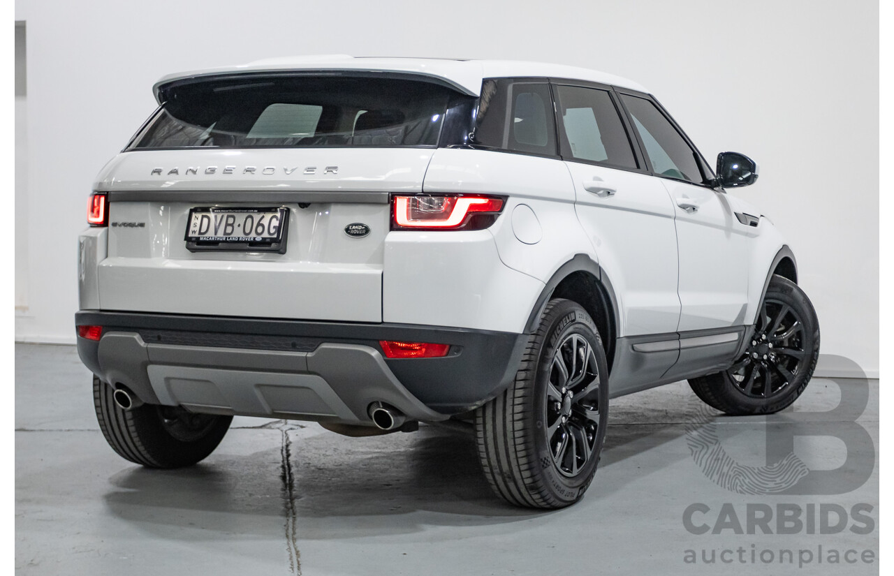 1/2018 Range Rover Evoque TD4 SE AWD LV MY18 5d Wagon Fuji White Turbo Diesel 2.0L