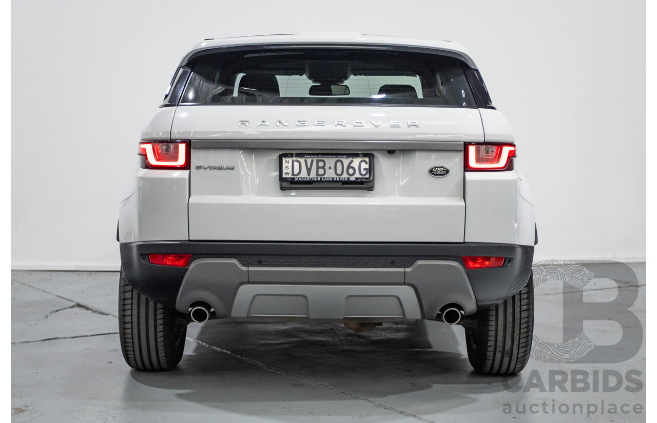 1/2018 Range Rover Evoque TD4 SE AWD LV MY18 5d Wagon Fuji White Turbo Diesel 2.0L