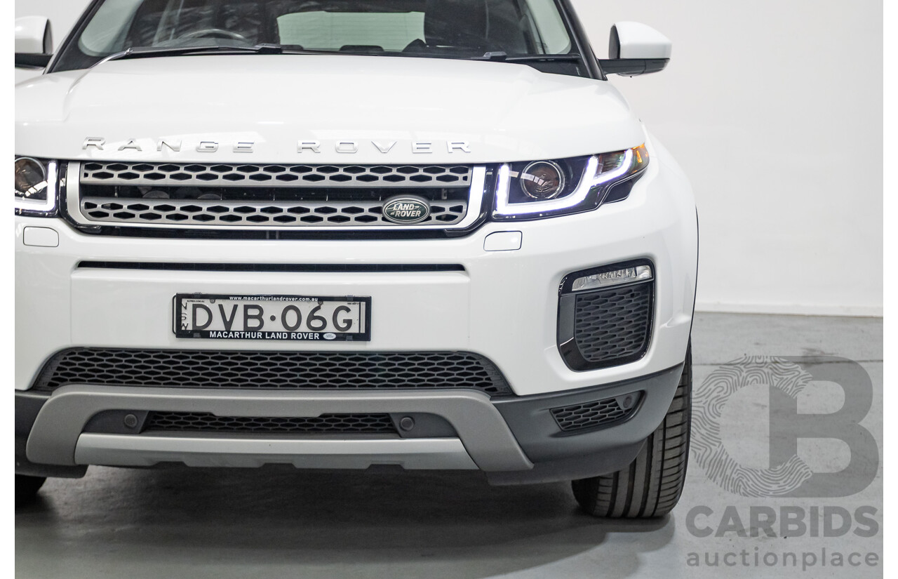 1/2018 Range Rover Evoque TD4 SE AWD LV MY18 5d Wagon Fuji White Turbo Diesel 2.0L