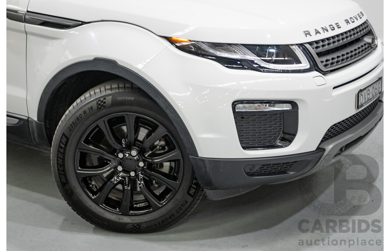 1/2018 Range Rover Evoque TD4 SE AWD LV MY18 5d Wagon Fuji White Turbo Diesel 2.0L