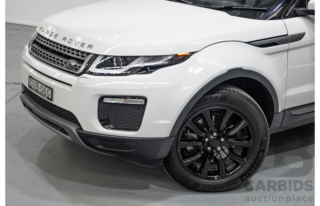 1/2018 Range Rover Evoque TD4 SE AWD LV MY18 5d Wagon Fuji White Turbo Diesel 2.0L