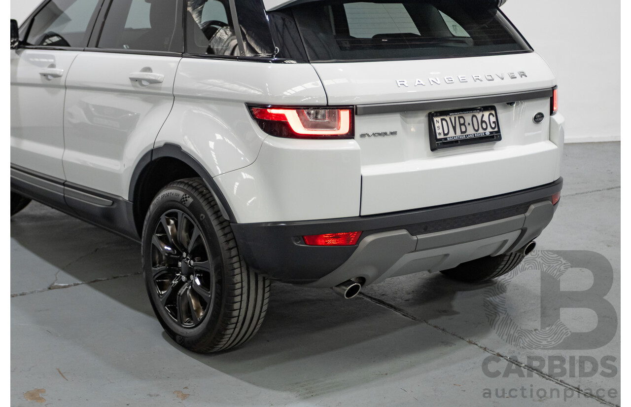 1/2018 Range Rover Evoque TD4 SE AWD LV MY18 5d Wagon Fuji White Turbo Diesel 2.0L