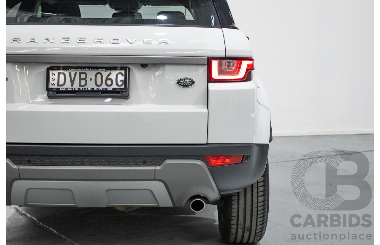 1/2018 Range Rover Evoque TD4 SE AWD LV MY18 5d Wagon Fuji White Turbo Diesel 2.0L