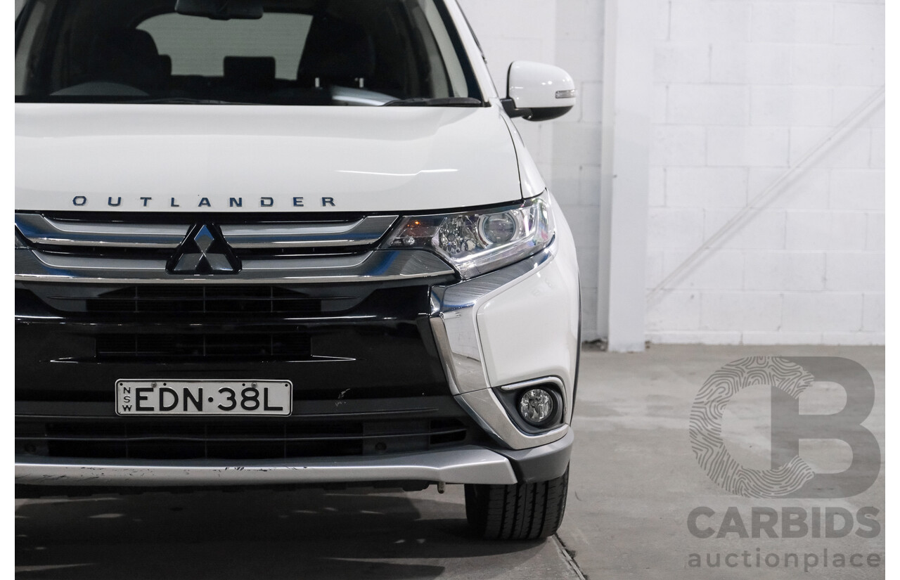 01/2018 Mitsubishi Outlander LS (AWD) ZL MY18.5 4d Wagon White 2.4L - 7 Seater