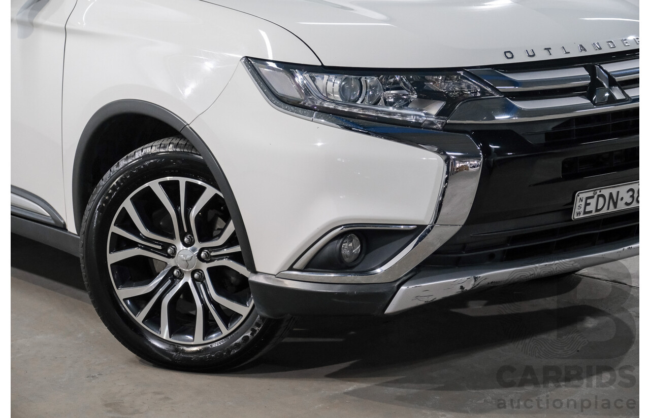 01/2018 Mitsubishi Outlander LS (AWD) ZL MY18.5 4d Wagon White 2.4L - 7 Seater