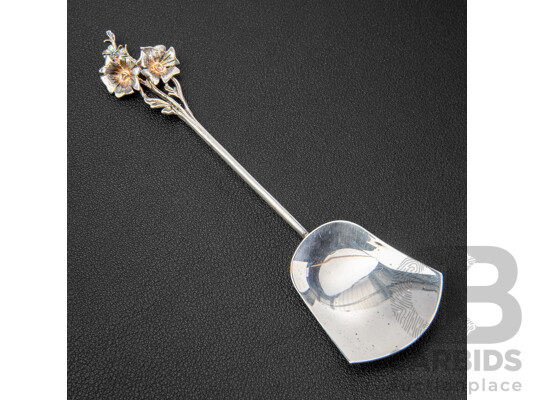Harris & Son Leschenaultia Sterling Silver Teaspoon, Made in Australia