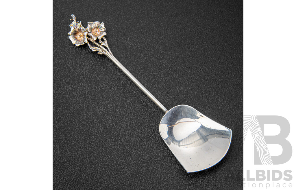 Harris & Son Leschenaultia Sterling Silver Teaspoon, Made in Australia