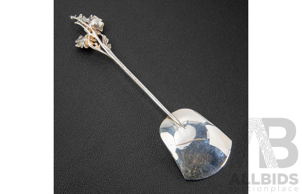 Harris & Son Leschenaultia Sterling Silver Teaspoon, Made in Australia