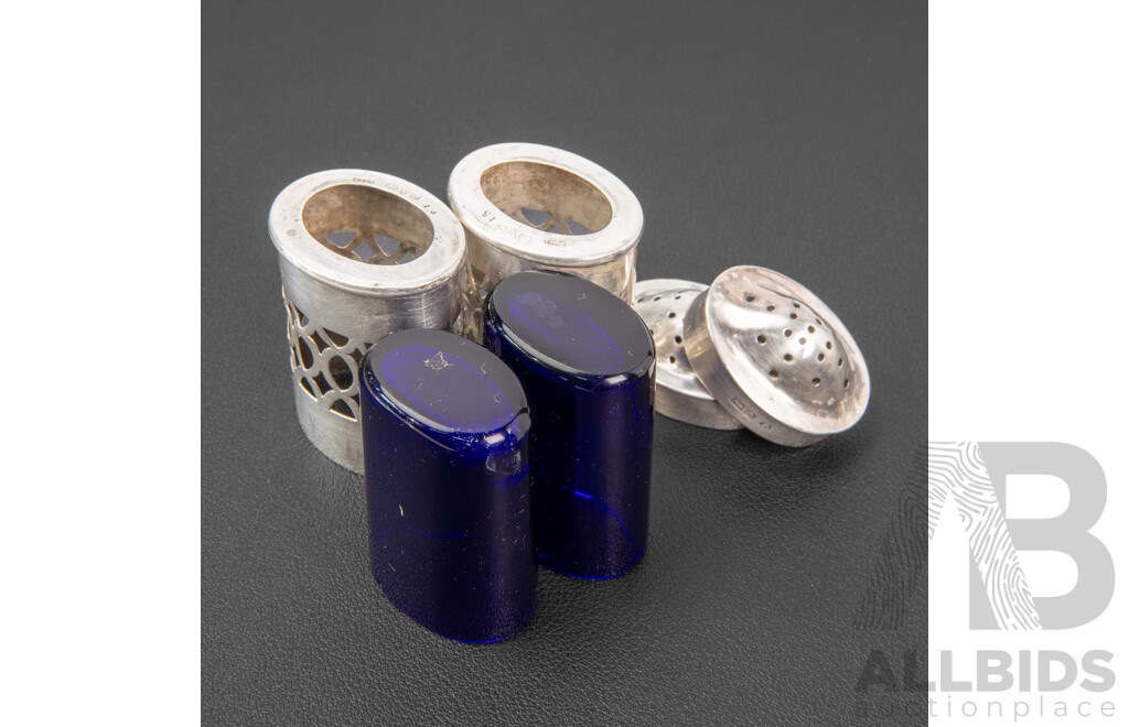 Antique Sterling Silver Cruet Set, Stokes & Ireland Ltd, Chester