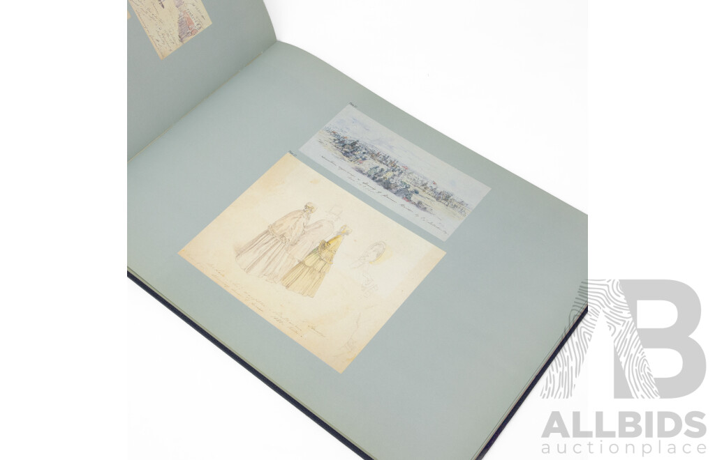 William Strutt (19/20th Centuries, British, 1825-1915), Victoria the Golden, Scenes Sketchings & Jottings From Nature, Melbourne, Vic (1850-1862), Collector's Large Format Book Published in 1980, 36L x 51W x 1D cm (dimensions)