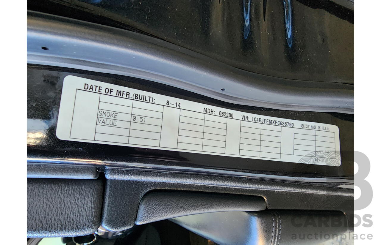 10/2014 Jeep Grand Cherokee Laredo (4x4) WK MY15 4d Wagon Black 3.0L