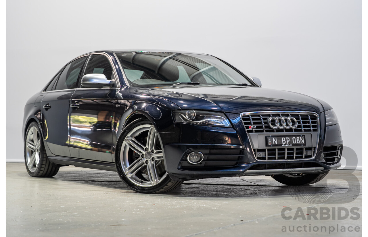 03/2011 Audi S4 3.0 TFSI Quattro (AWD) 8K 4d Sedan Blue Supercharged 3.0L