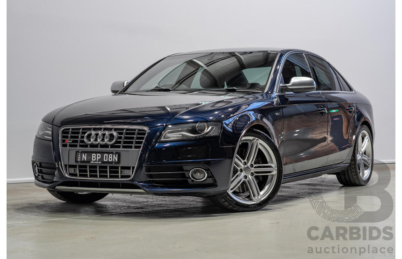 03/2011 Audi S4 3.0 TFSI Quattro (AWD) 8K 4d Sedan Blue Supercharged 3.0L