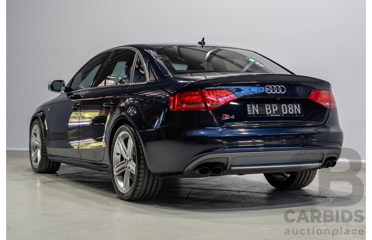 03/2011 Audi S4 3.0 TFSI Quattro (AWD) 8K 4d Sedan Blue Supercharged 3.0L