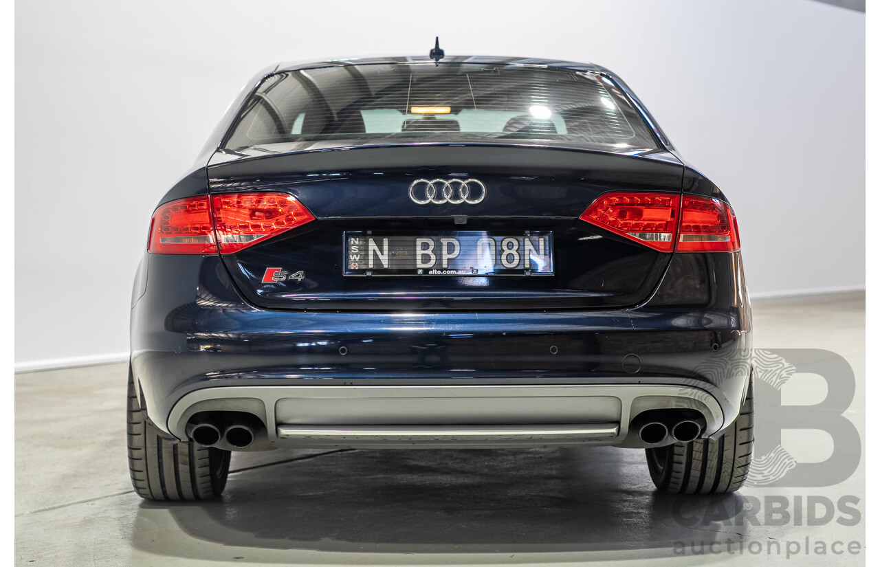 03/2011 Audi S4 3.0 TFSI Quattro (AWD) 8K 4d Sedan Blue Supercharged 3.0L