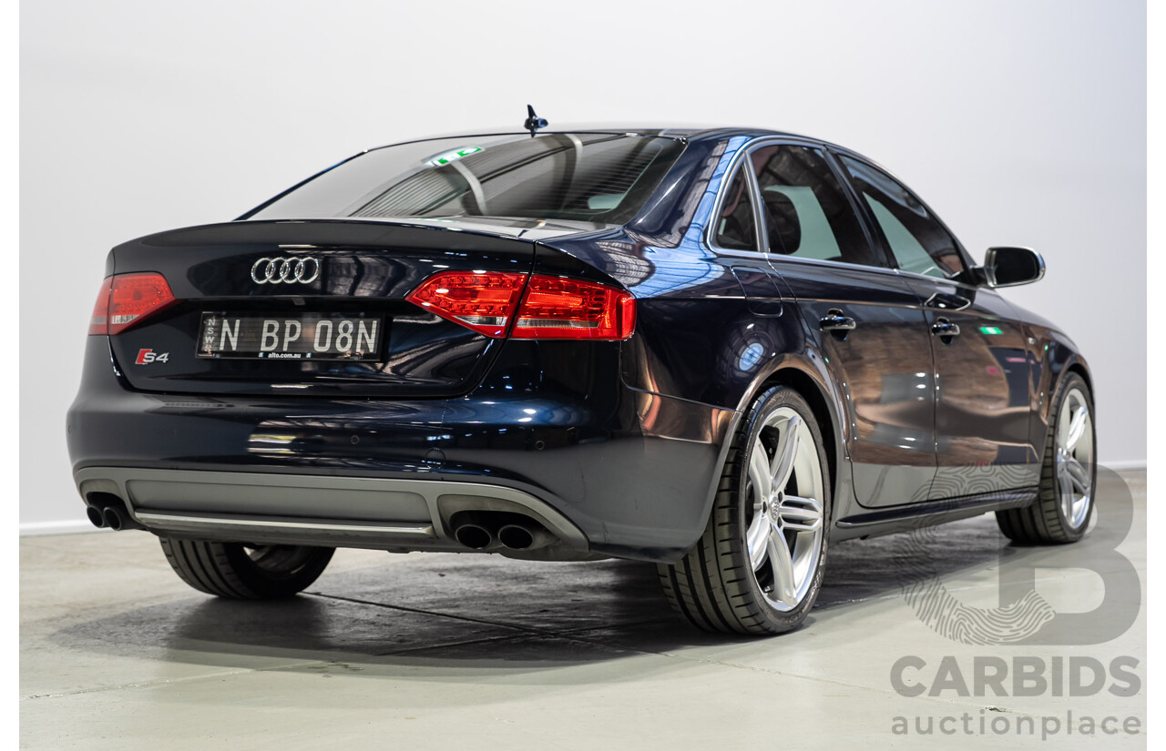 03/2011 Audi S4 3.0 TFSI Quattro (AWD) 8K 4d Sedan Blue Supercharged 3.0L