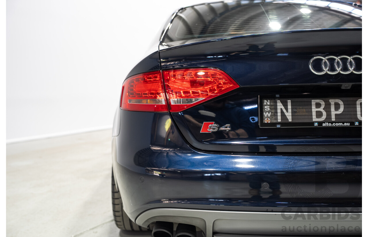 03/2011 Audi S4 3.0 TFSI Quattro (AWD) 8K 4d Sedan Blue Supercharged 3.0L