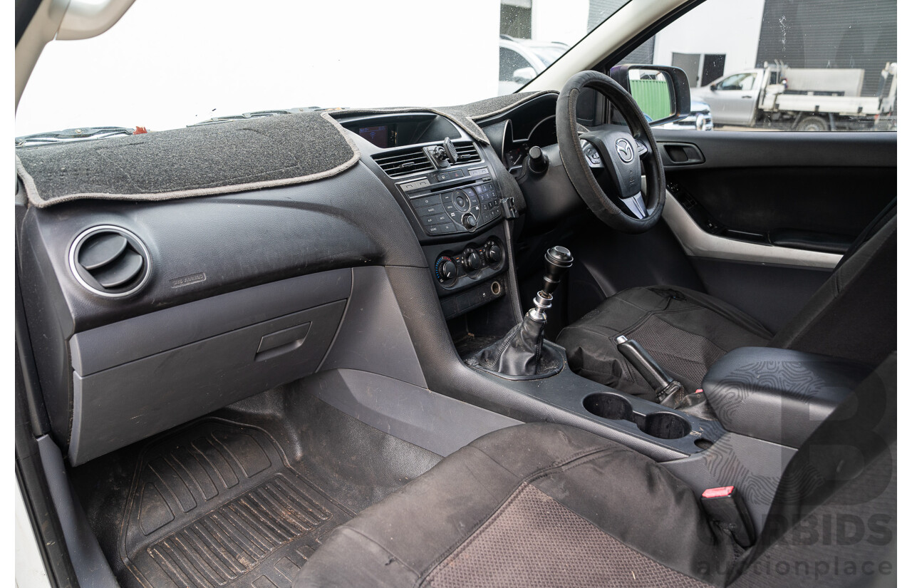 06/2012 Mazda BT-50 XT (4x2)  Freestyle C/Chas White Turbo Diesel 3.2L