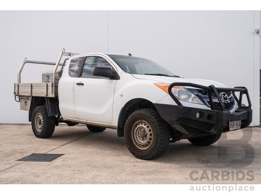 06/2012 Mazda BT-50 XT (4x2)  Freestyle C/Chas White Turbo Diesel 3.2L
