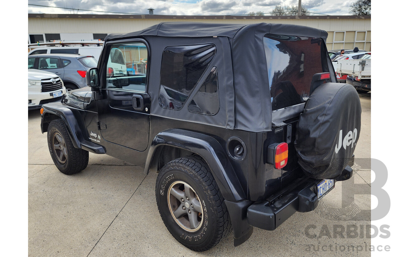 08/2006 Jeep Wrangler Sport (4x4) TJ 2d Softtop Black 4.0L