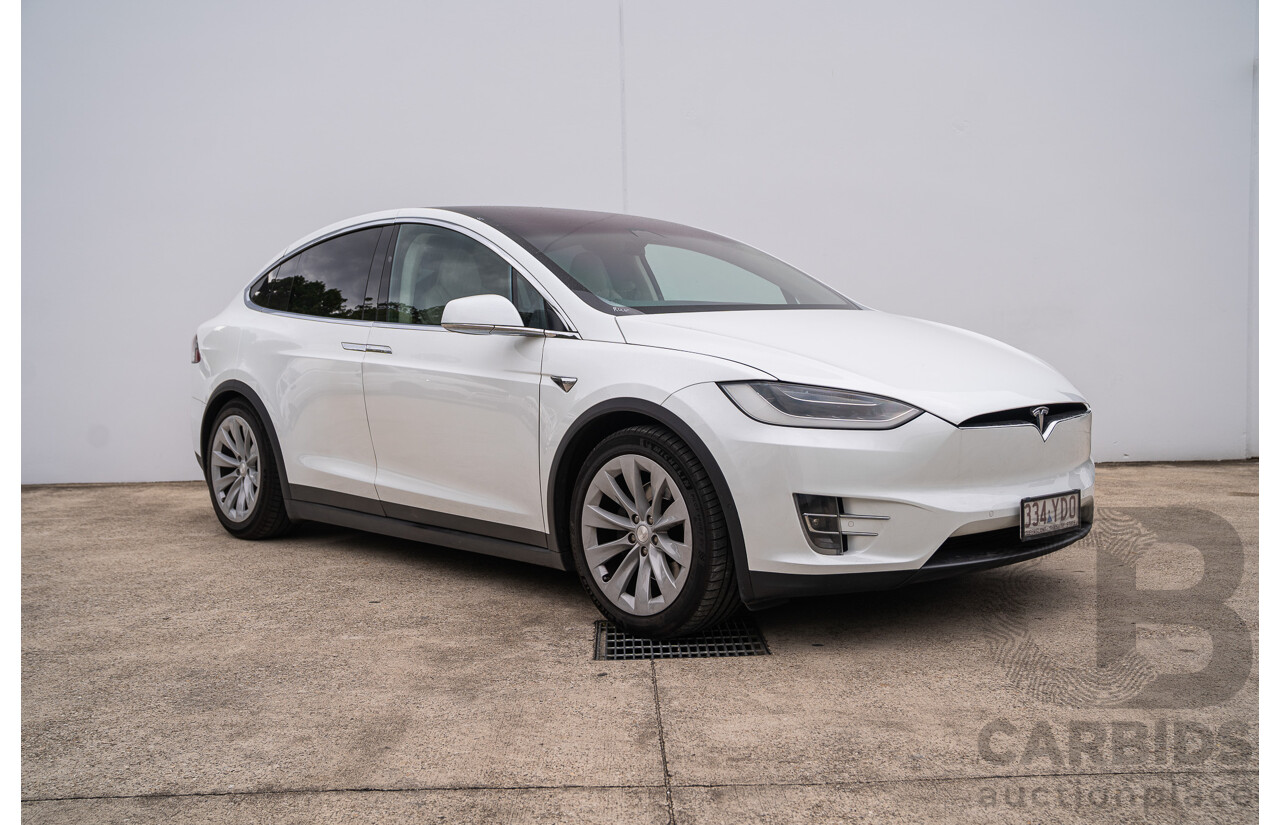 05/2018 Tesla Model X 75D (AWD) 75XB MY18 4d Wagon Pearl White Dedicated Electric EV - 245kw
